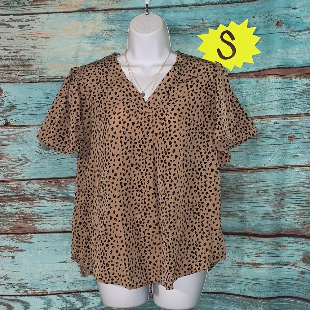 Leopard print top  | Size S - new without tags